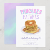 Festa de aniversário de Panquecas e Pijamas