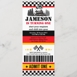 Convites FESTA DE ANIVERSÁRIO de Passagem de Tíquete Quad d