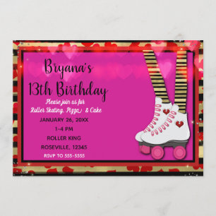 Convites Festa de Aniversário de Patinação sobre Rodas Vale