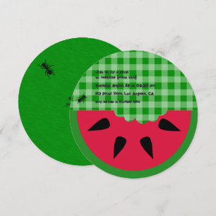 Convites Festa de aniversário de Picnic do CHURRASCO de Ver