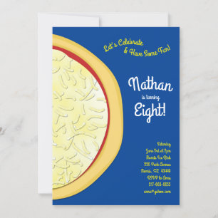 Convites Festa de aniversário de pizza