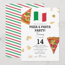 Festa de Aniversário de Pizza e Massa Culinária It