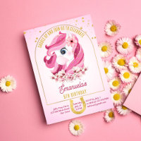 Festa de aniversário de pônei sela cavalos rosa e 