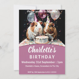 Convites Festa de aniversário de porcos