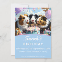 Festa de aniversário de porcos-guineenses