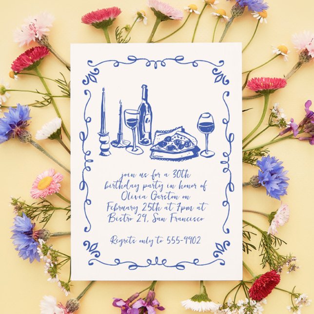 Convites Festa de aniversário de Portas de Pizza Quimológic (Criador carregado)