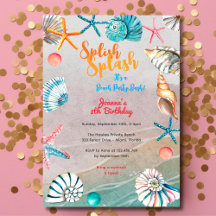 Festa de aniversário de praia de verão de planalto