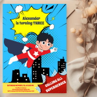 Festa de aniversário de quadrinhos super-heróis