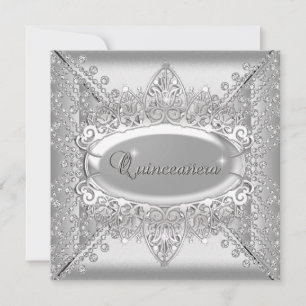Convites Festa de Aniversário de Quinceanera Diamantes Bran