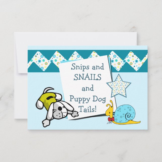 Convites Festa de aniversário de recortes azuis (Frente)