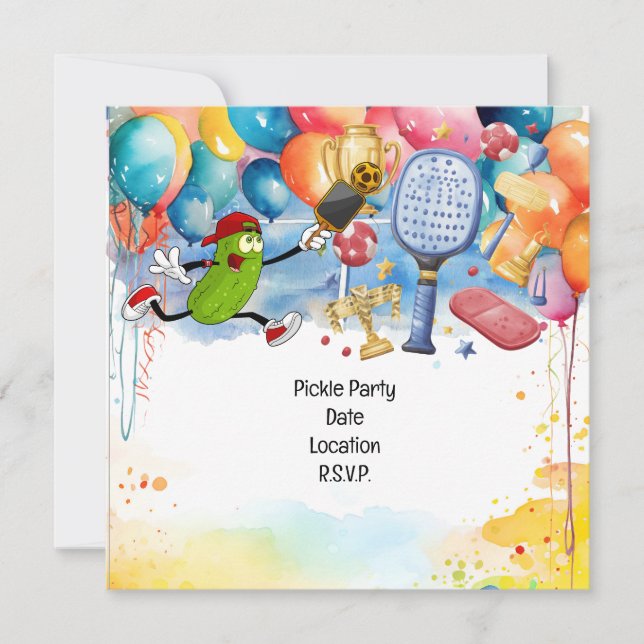 Convites Festa de aniversário de seleção (Frente)