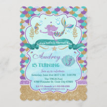 Festa de aniversário de Sereia Personalizada