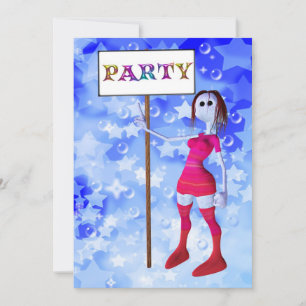 Convites Festa de aniversário de sinal de conselho