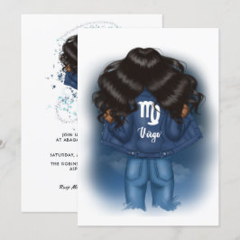 Convites Festa de aniversário de Sinal de Virgem Americano 