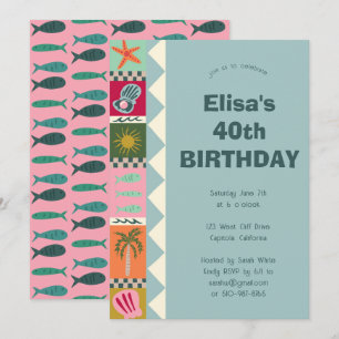 Convites Festa de aniversário de Soiree Moderna e CLIENTE