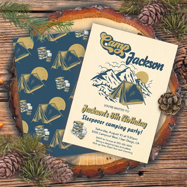 Convites Festa de aniversário de sono russa (Criador carregado)