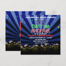 Festa de Aniversário de Super Herói de Aventura de