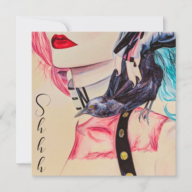 Convites Festa de aniversário de Surpresa Modern Edgy Punk  (Frente)