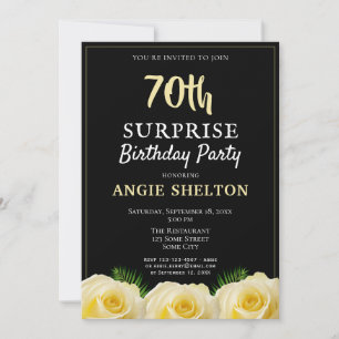 Convites Festa de aniversário de Surpresa Tropical Rose Ama