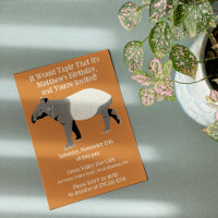 Festa de aniversário de Tapir Malaio Personalizado