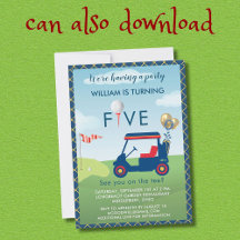 Festa de aniversário de Tema de Golfe