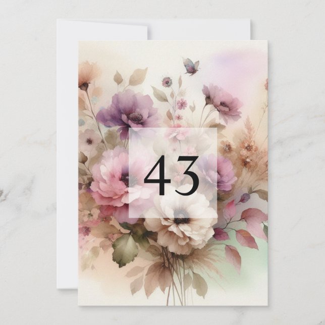 Convites Festa de aniversário de texto de caligrafia minima (Frente)