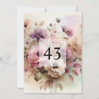 Convites Festa de aniversário de texto de caligrafia minima