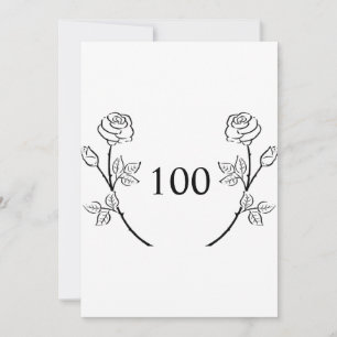 Convites Festa de aniversário de texto de caligrafia minima