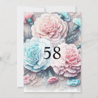 Convites Festa de aniversário de texto de caligrafia minima