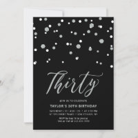Festa de Aniversário de Trinta 30 Anos com Confete