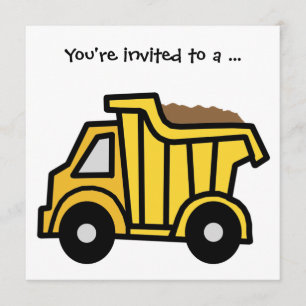 Convites Festa de aniversário de Truck Boy do Clip de Cari