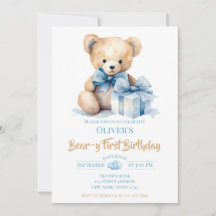 Festa de Aniversário de Um Ano do Ursinho de Aguar