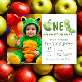 Convites Festa de Aniversário de Uma Lagarta Muito Faminta