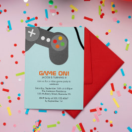 Convites Festa de aniversário de videos games