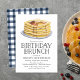 Convites Festa de aniversário de Watercolor Pancake Brunch (Criador carregado)