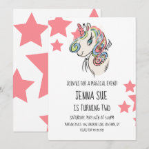 Festa de Aniversário Desenhada à Mão com Estrelas