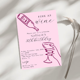 Convites Festa de aniversário Desenhada Da Mão Do Tema Do V