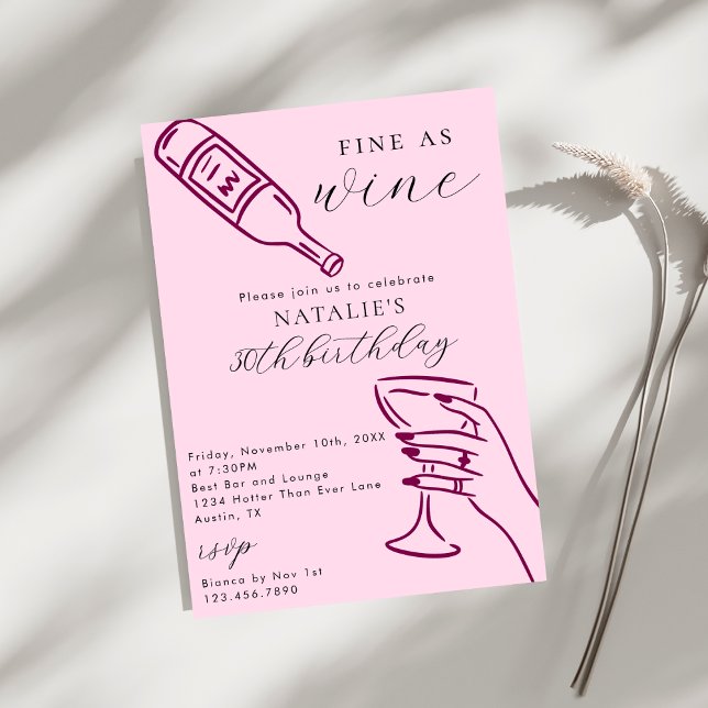 Convites Festa de aniversário Desenhada Da Mão Do Tema Do V (Criador carregado)