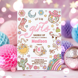 Convites Festa de aniversário Disco Wild West Rodeo