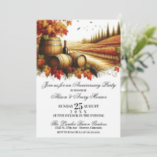 Convites Festa de Aniversário do Autumn Vineyard