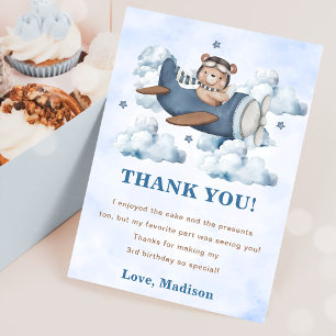 Convites Festa de aniversário do avião viagens vintage