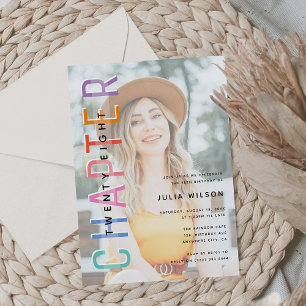 Convites Festa de aniversário do CAPÍTULO de sobreposição d