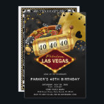 Convites Festa de aniversário do Casino de Las Vegas Dourad<br><div class="desc">Festa de aniversário do cassino de Las Vegas,  Design Dourada. Os produtos correspondentes podem ser encontrados na Coleção de Partes do Casino. Se tiver alguma dúvida,  sinta-se à vontade para me contactar.</div>