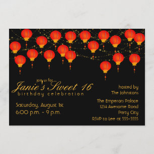 Convites Festa de aniversário do Céu Lanterna