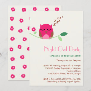 Convites Festa de aniversário do Desmoronamento da Coruja N