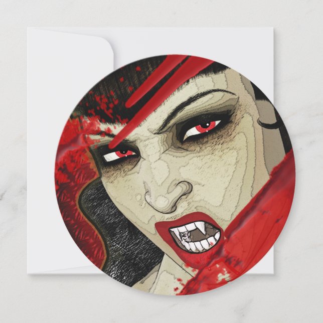 Convites Festa de aniversário do Dia das Bruxas da cara do (Frente)