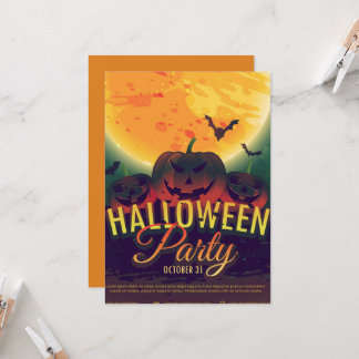 Convites Festa de aniversário do Dia das Bruxas de Gótica