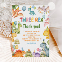 Festa de Aniversário do Dinosaur Three Rex 3 anos