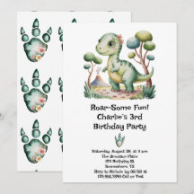 Festa de aniversário do Dinossaur Adventure Boy