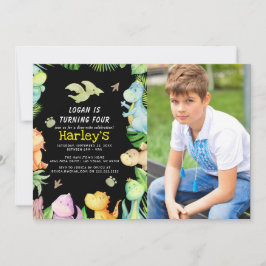 Convites Festa de aniversário do dinossauro